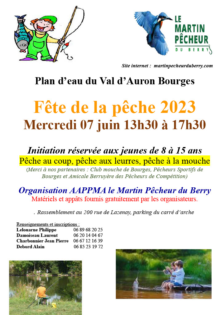 Fête de la Pêche mercredi 7 juin 2023 au plan d’eau du Val d’Auron